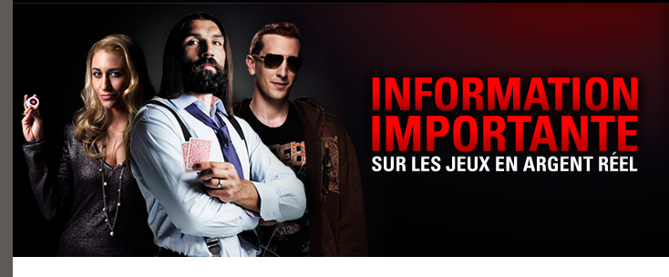 Information importante sur les jeux en argent réel 